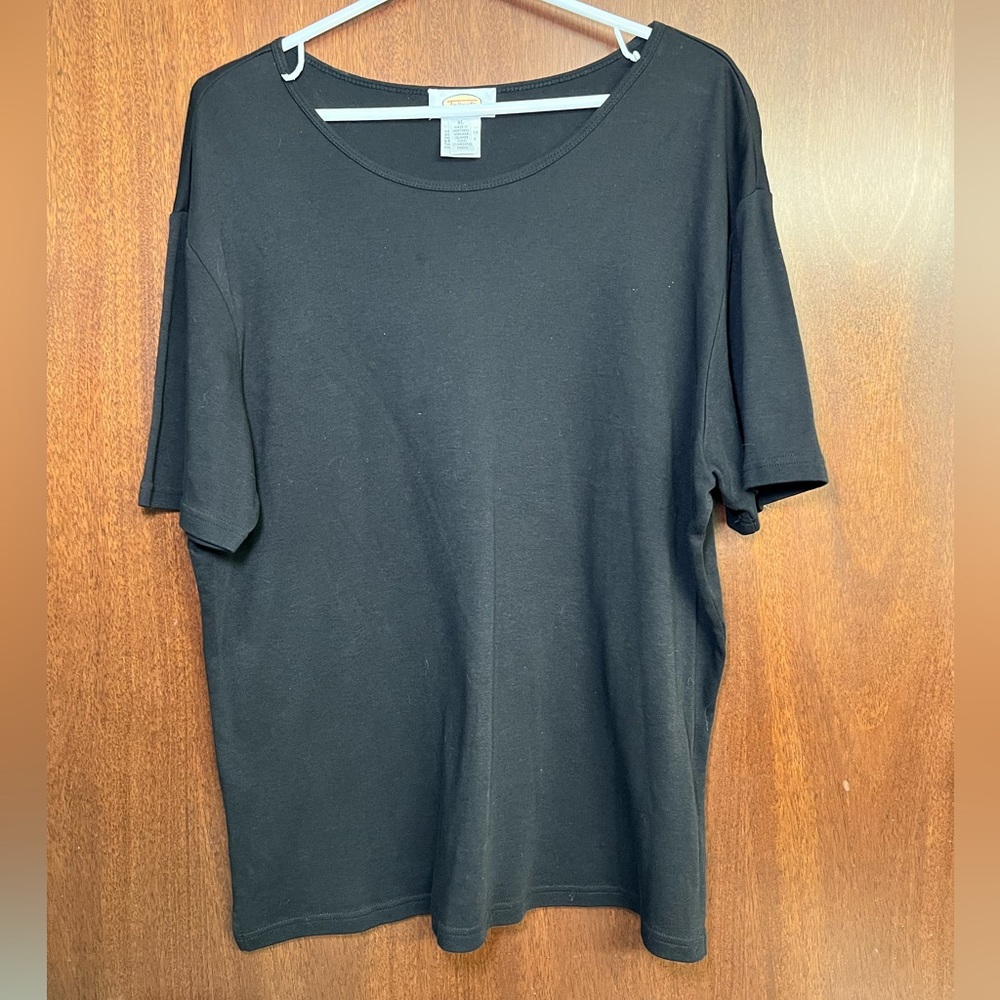 Talbots‎ Black Short Sleeve Tee Size XL
